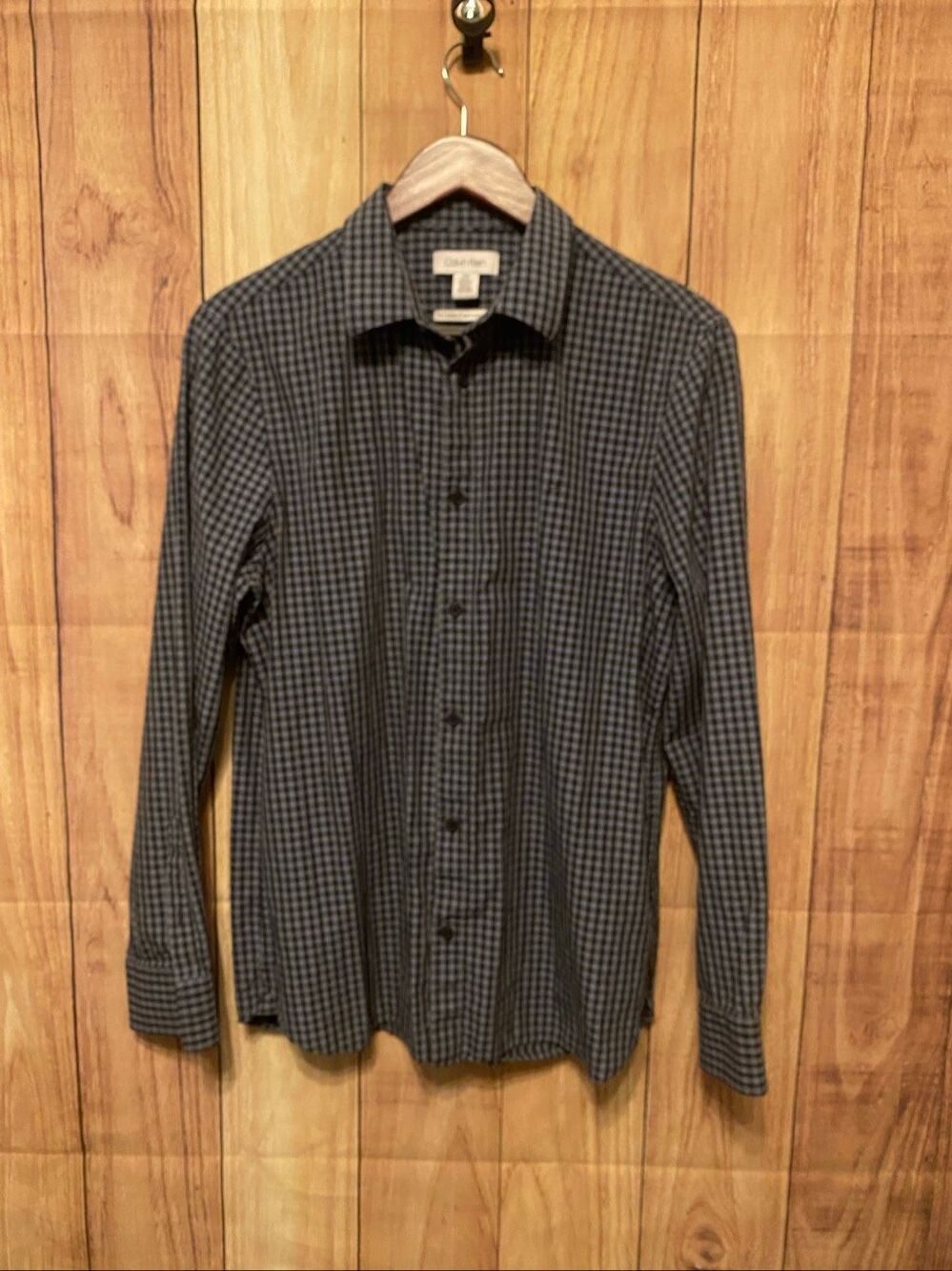 Calvin Klein Medium grey the cotton cashmere shirt button up business men’s